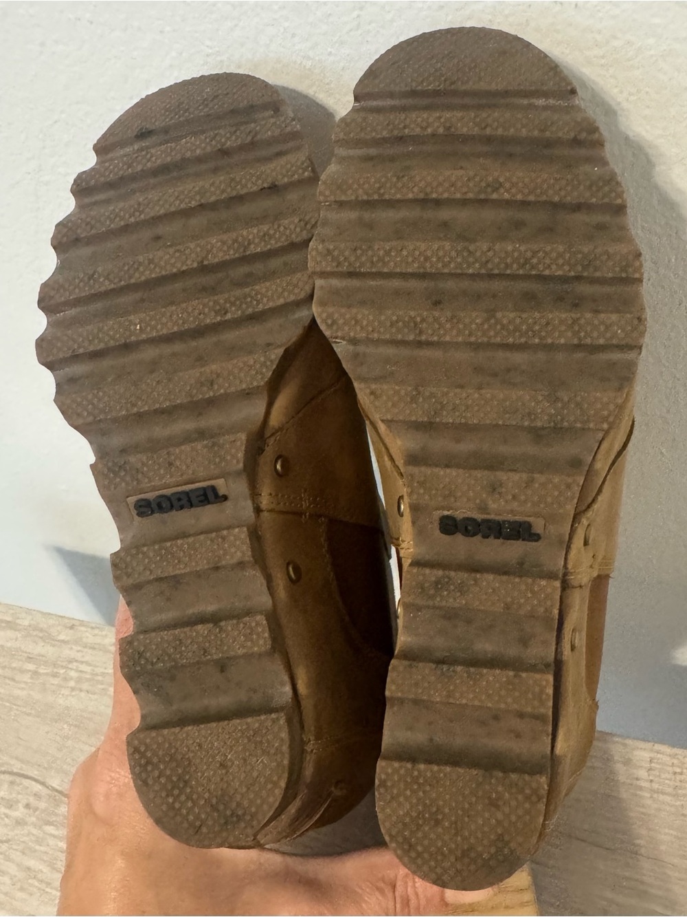 Sorel Lea Wedge Joan of Arctic Chelsea Boot Brown Leather Waterproof Lug Sole 7 - Picture 7 of 7